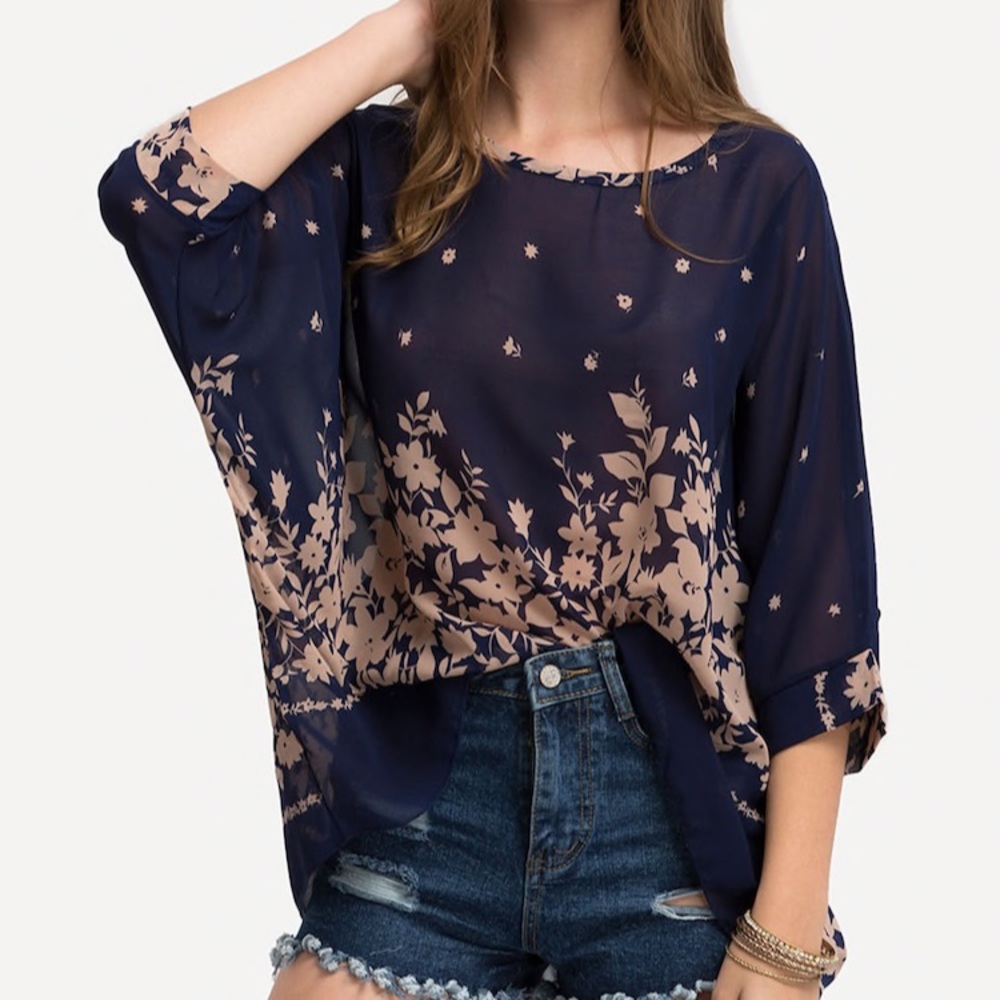 Flowy sheer top